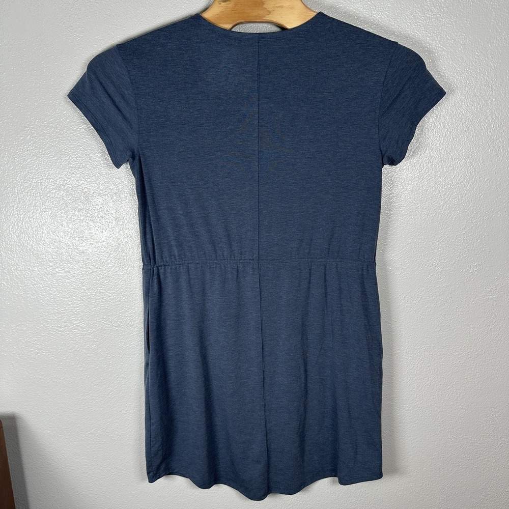 NEW LL Bean Everyday SunSmart Tee Dress Womens Medium Blue Active Soft Stretchy - Picture 4 of 7